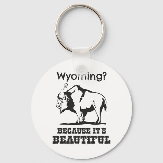 Porte-clés Le Wyoming ? Parce que c'est beau (Recto)