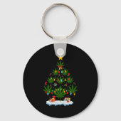 Porte-clés Leaf Christmas Tree Weed Stoner Xmas Premium Tri-b (Recto)