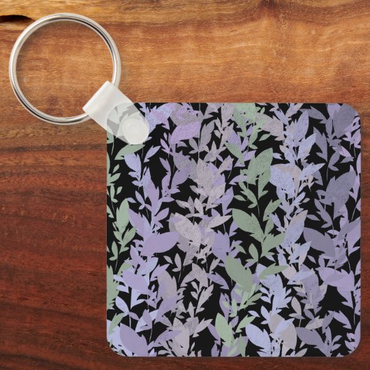 Porte-clés Leafy Creeping Vine Drawing Pattern With Pastels (Recto)