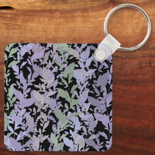 Porte-clés Leafy Creeping Vine Drawing Pattern With Pastels (Verso)