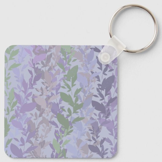 Porte-clés Leafy Creeping Vine Drawing Pattern With Pastels (Dos)