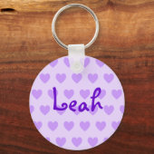 Porte-clés Leah en violet (Recto)