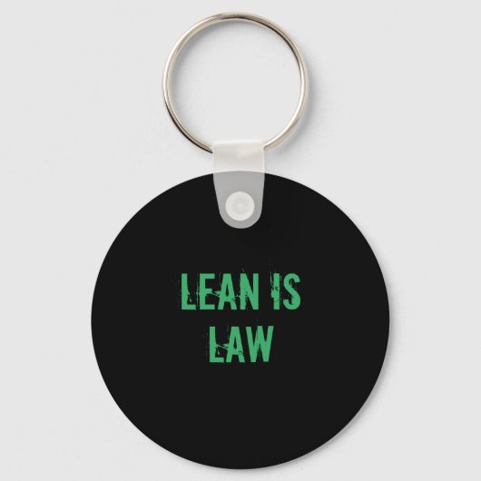 Porte-clés Lean is Law Fitness Personal Trainer Bodybuilding (Recto)