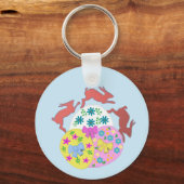 Porte-clés Leaping Hares  (Verso)