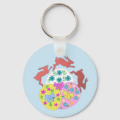 Porte-clés Leaping Hares  (Verso)