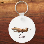 Porte-clés Lear Jet à LAX CLEAN, Lear (Recto)