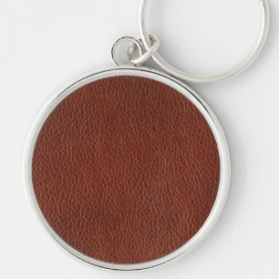 Porte-clés Leather Premium Round Keychain