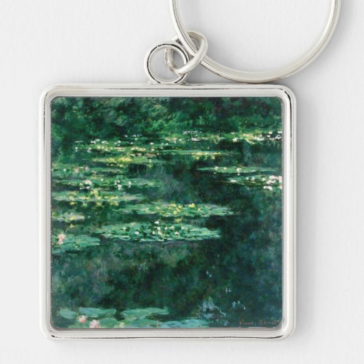 Porte-clés L'EAU EST EN ÉTANG VERT par Claude Monet Keycha (Devant)