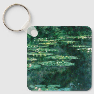 Porte-clés L'EAU MENSONNE EN ÉTANG VERT par Claude Monet