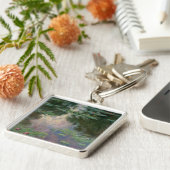 Porte-clés L'EAU MENSONNE EN ÉTANG VERT ROSE par Claude Monet (Côté)