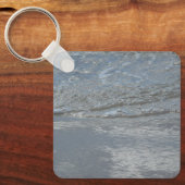 Porte-clés L'eau sur la plage Photographie Abstraite (Recto)