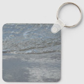 Porte-clés L'eau sur la plage Photographie Abstraite (Dos)