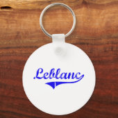 Porte-clés Leblanc Nom de famille Style classique (Recto)