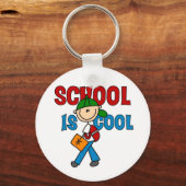 Porte-clés L'école de garçons est cool (Recto)