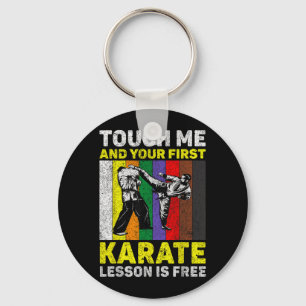 Porte-clés Leçon de Touch And Karate est Karate Taekwondo