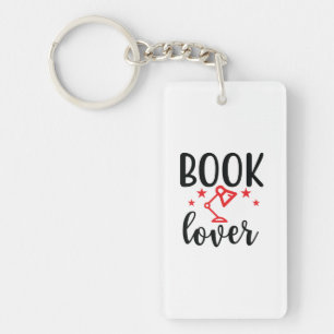 Porte-clés Lecteur de livre d'art passionné