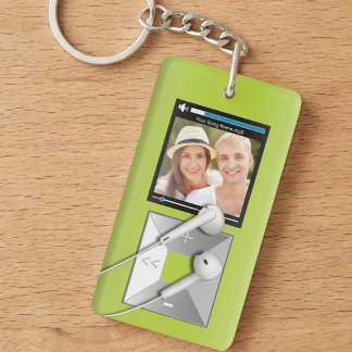 Porte-clés Lecteur MP3 personnalisé avec photo et nom de chan