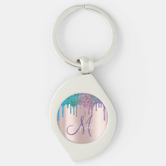 Porte-clés Lecteurs de Parties scintillant Élégant moderne Ro (Devant)