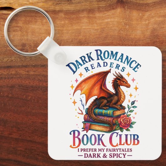 Porte-clés Lecteurs de romance sombre... (Recto)