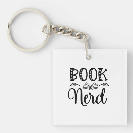 Porte-clés Lecture Art Book Nerd (Devant)