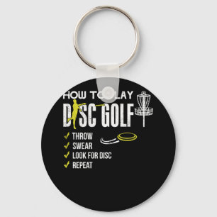 Porte-clés Lecture de Disque Golf Frisbee Disque Disque Humou