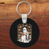 Porte-clés Lecture Ghost Bibliothèque Éffrayante Funny Hallow (Recto)