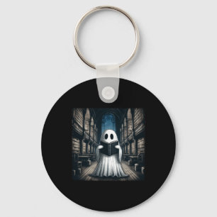 Porte-clés Lecture Ghost Library Halloween Librairie Livre Lo