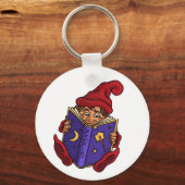 Porte-clés lecture gnome drôle porte - clé (Recto)