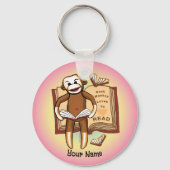 Porte-clés Lectures de singe de réserve (Recto)