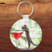Porte-clés L'écureuil boit un cocktail (Recto)