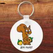Porte-clés L'écureuil mignon a des noix (Recto)