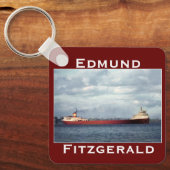 Porte-clés L'Edmund Fitzgerald sur la rivière St. Clair (Recto)