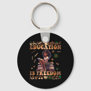 Porte-clés L'éducation est la liberté Mois de l'histoire des