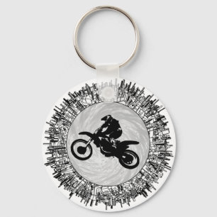 PORTE-CLÉS L'EFFET DE MOTOCROSS