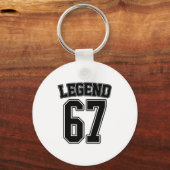 Porte-clés Legend 67 Six Seven Srts Number Varsity Team 67th  (Recto)