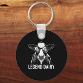Porte-clés Legend Dairy, Cool Cow With Sungles (Recto)