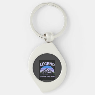 Porte-clés Légendaire Mari Papa Héros Vintage Fête des Pères