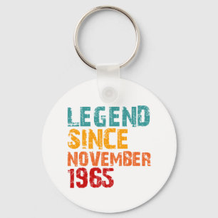 Porte-clés Légende 1965 Cadeaux d'anniversaire 60 ans pour ho