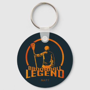 Porte-clés Légende personnalisée de broomball Mignon Sports