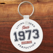 Porte-clés Légende vivante 1973 Âgé à la perfection (Recto)