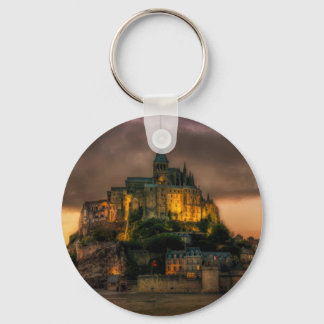 Porte-clés L'église de l'île du Mont-Saint-Michel Normandie