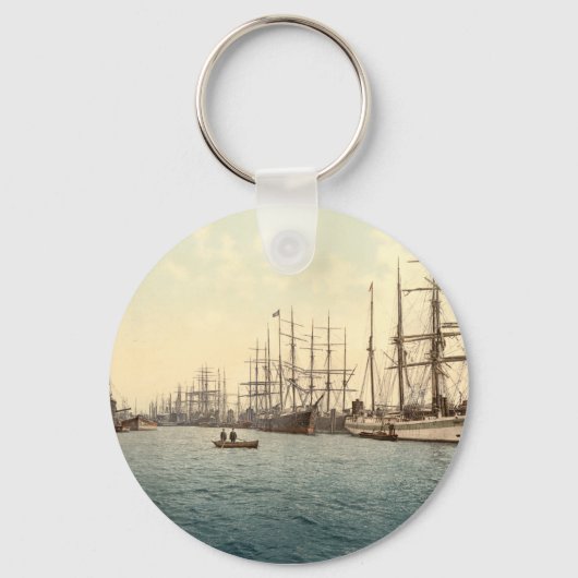Porte-clés L'Elbe, Hambourg, Allemagne (Recto)