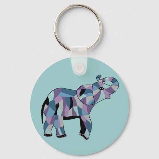 Porte-clés L'Éléphant Chanceux (Recto)