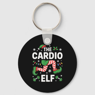 Porte-clés L'Elf Cardio Drôle de Fitness Noël Gym Entraînemen