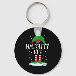 Porte-clés L'Elf naughty Noël Famille Matching Xmas Gro