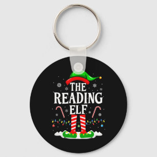 Porte-clés L'elfe de lecture Xmas drôle amateur de livres Noë
