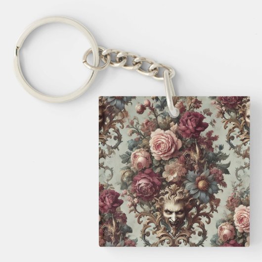 Porte-clés 🌺 L'émeute à la floraison - Gothique Baroque Flor (Devant)
