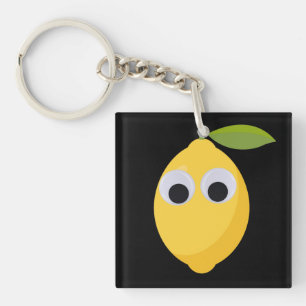 Porte-clés Lemon, sweet fruit with googly eyes