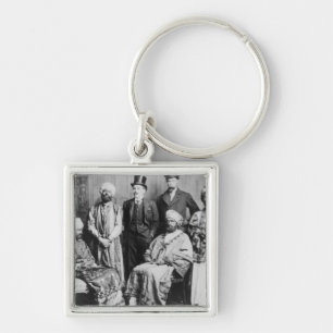 Porte-clés L'empereur d'Abyssinia et de son Court