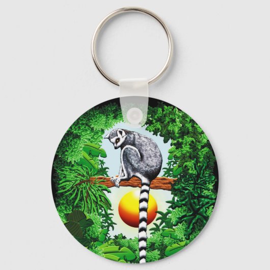 Porte-clés Lémur de Madagascar (Recto)